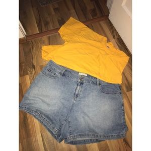 Bundle for Rita W. Vintage TH Jean Shorts & TShirt